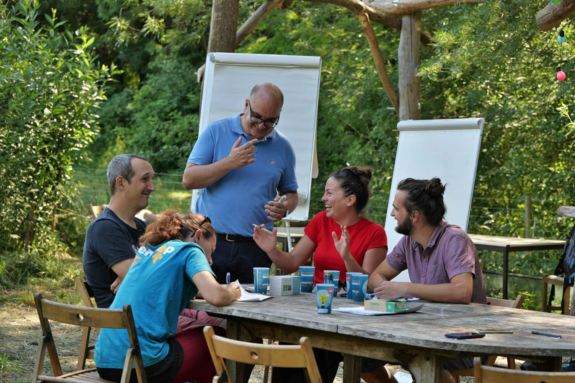 séminaire équipe Enercoop Paca - travail en atelier