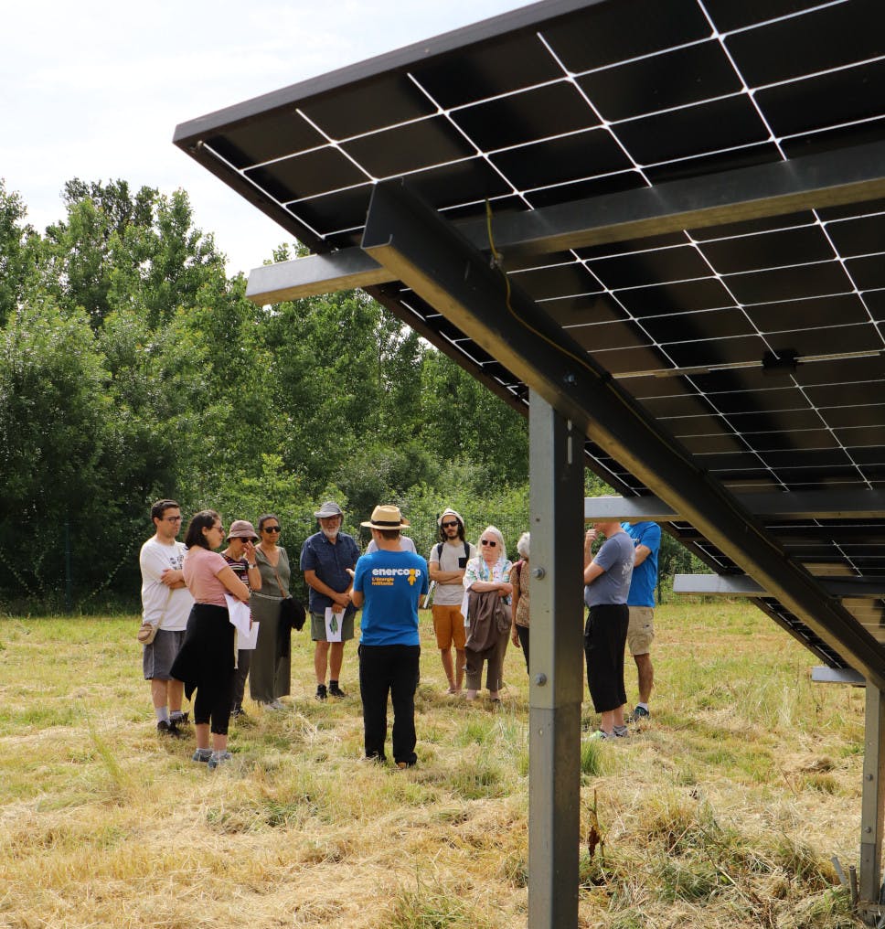 Visite d'un parc solaire