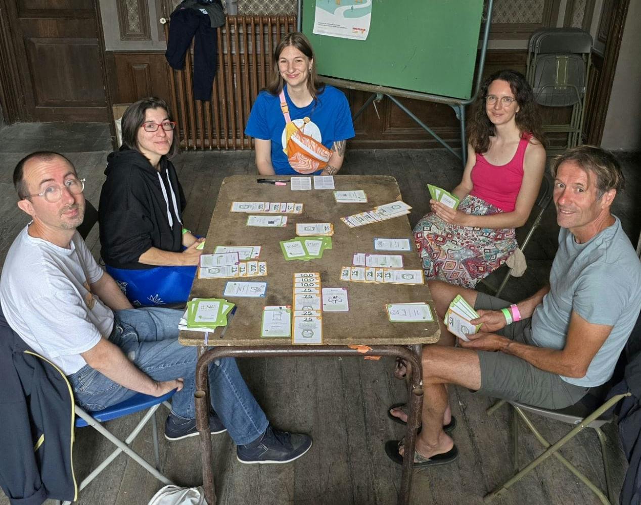 test du jeu Pète les Plombs des Economes au festival de la Décroissance 2024 à saint-Maixent-l'école.