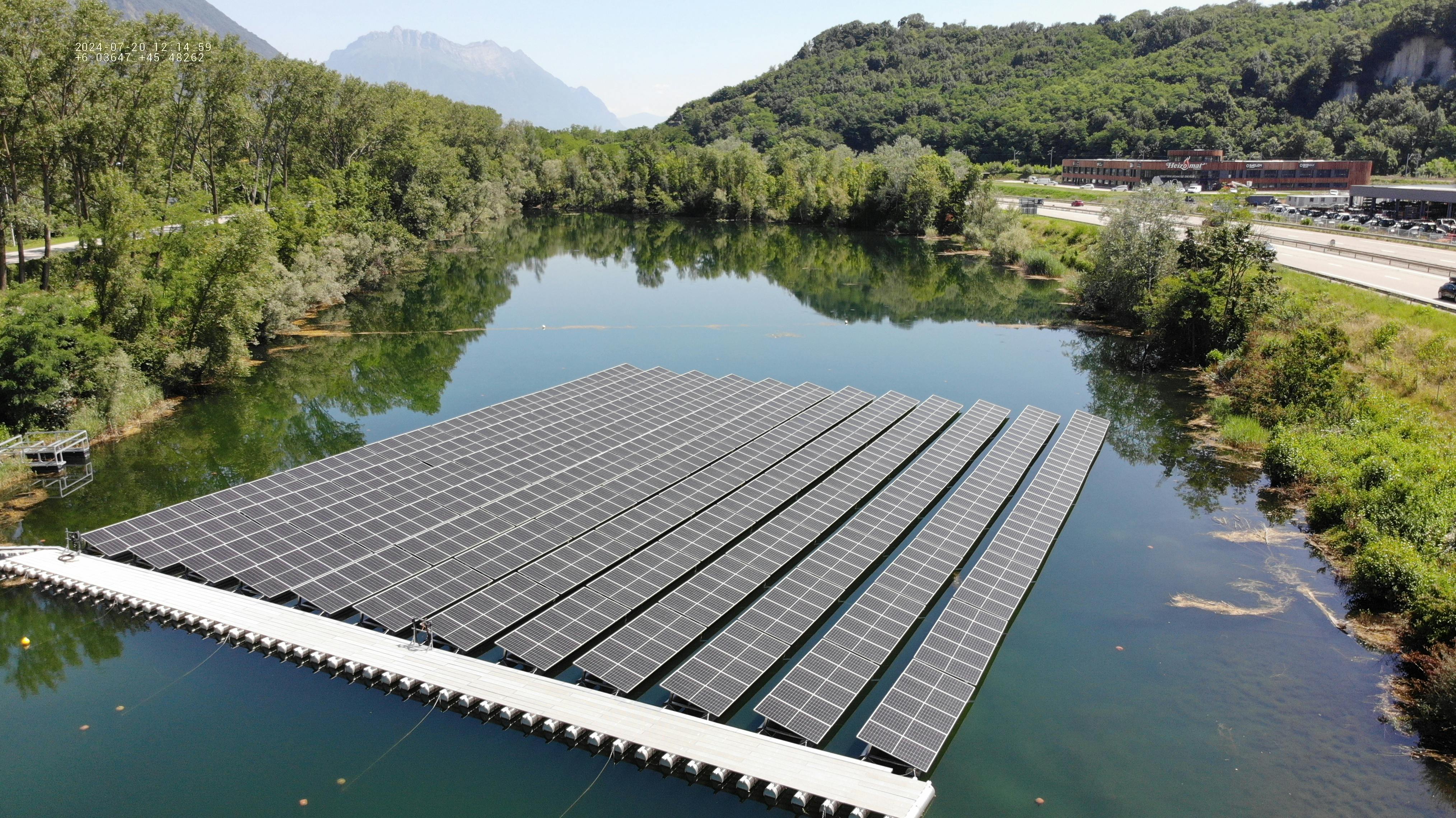 parc solaire flottant alpespace enercoop AURA