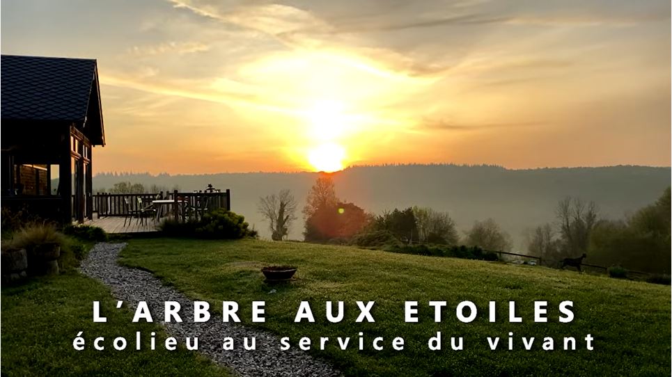 Honfleur en Normandie, l'écolieu l'arbre aux étoiles