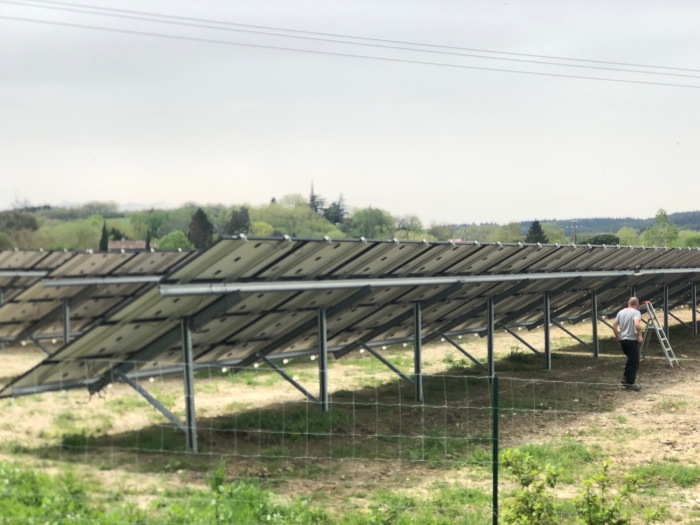 Parc de Saint Quirc / Pose des panneaux