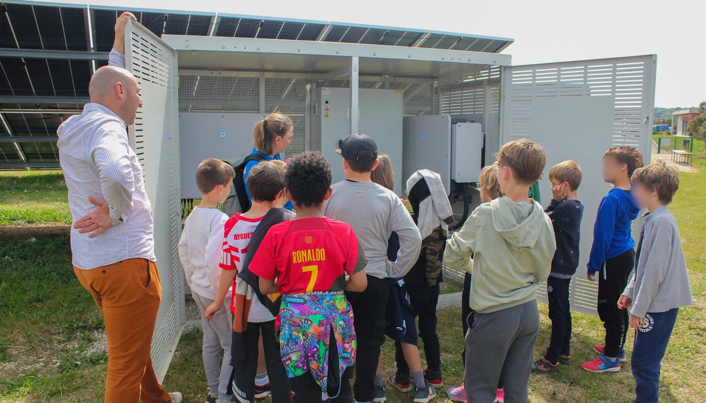 photo de la visite pour enfants du parc de Villefranche-de-lauragais