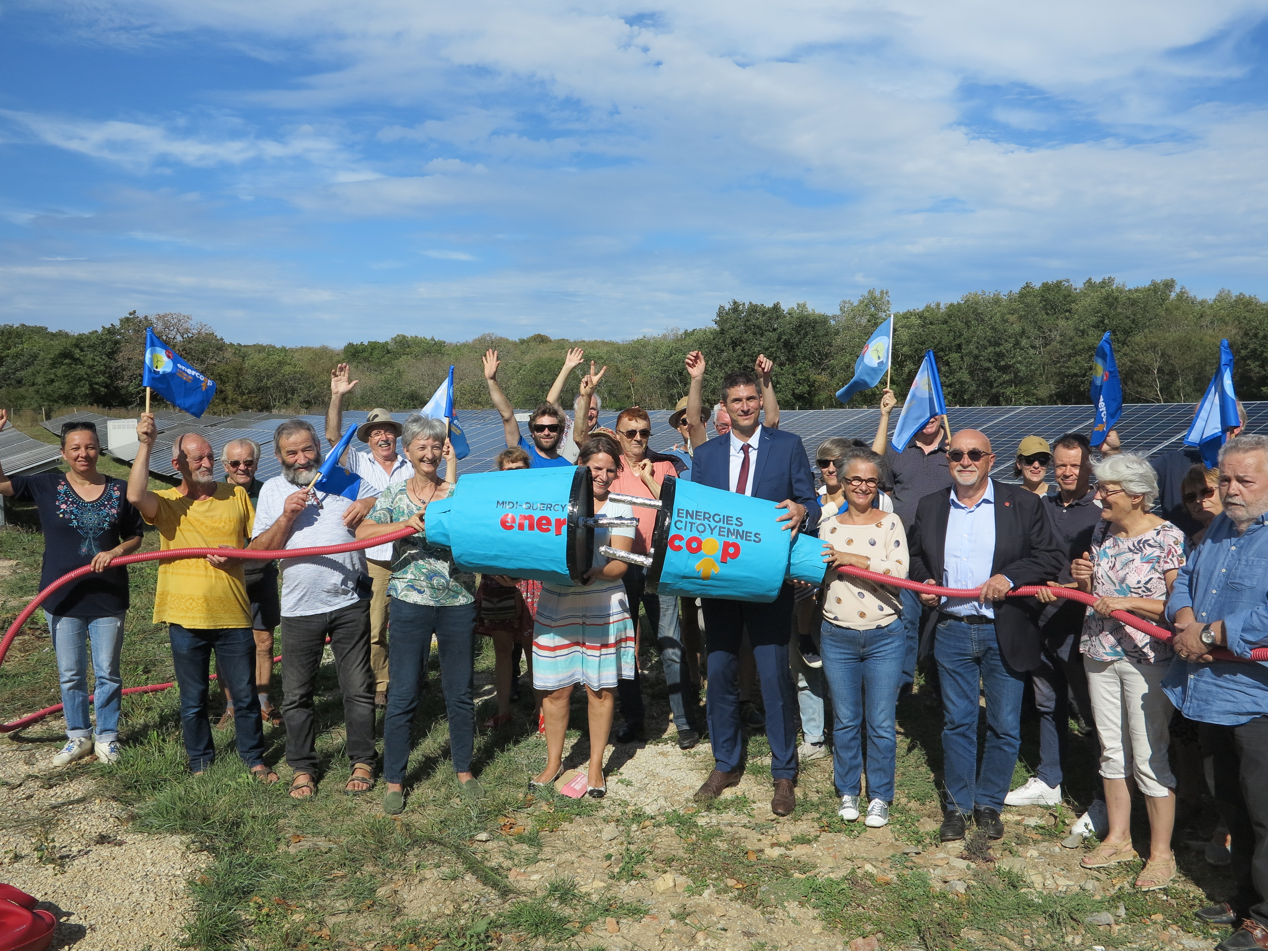 Inauguration parc photovoltaïque avec Enercoop