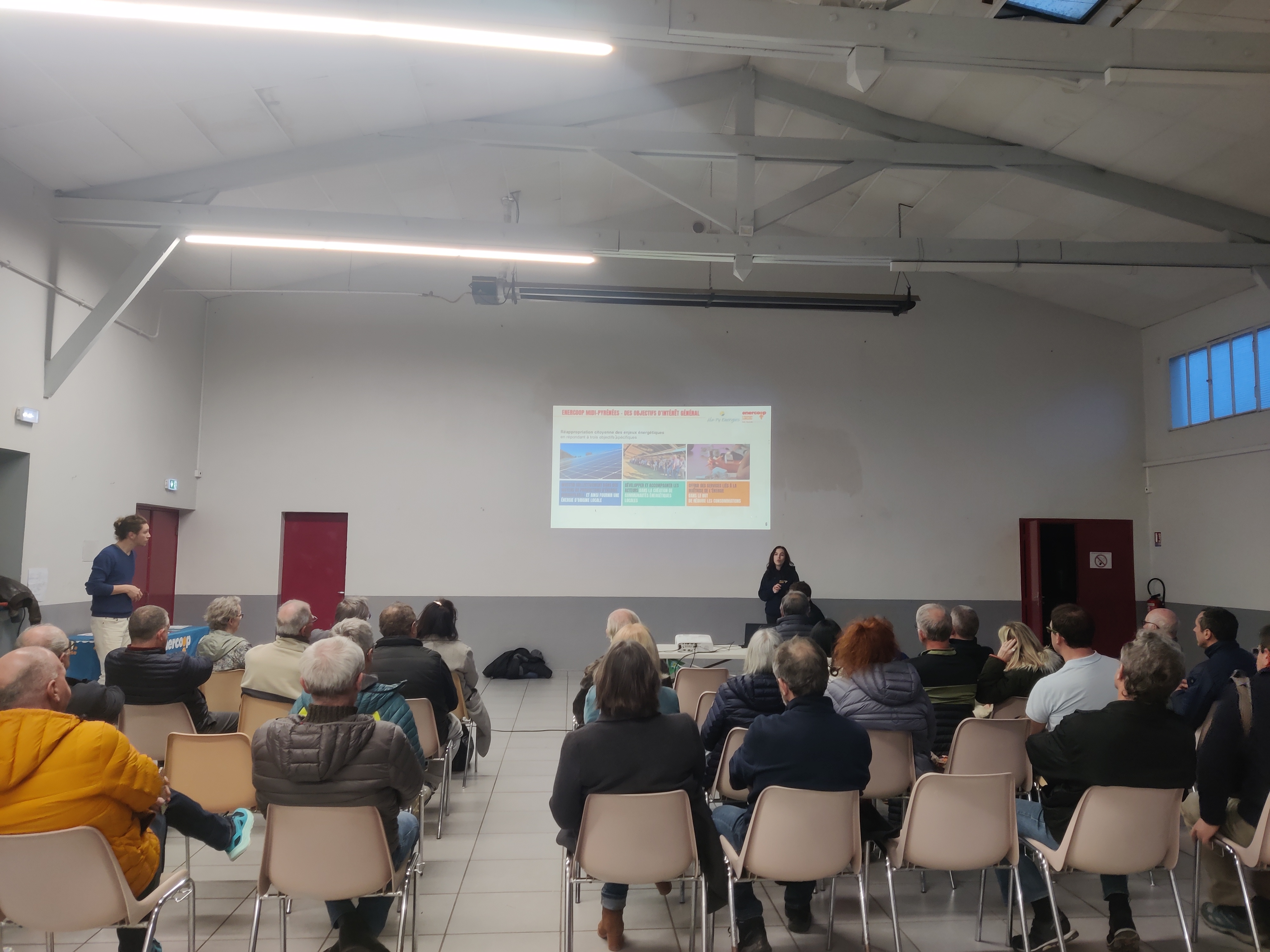 photo réunion publique Azereix