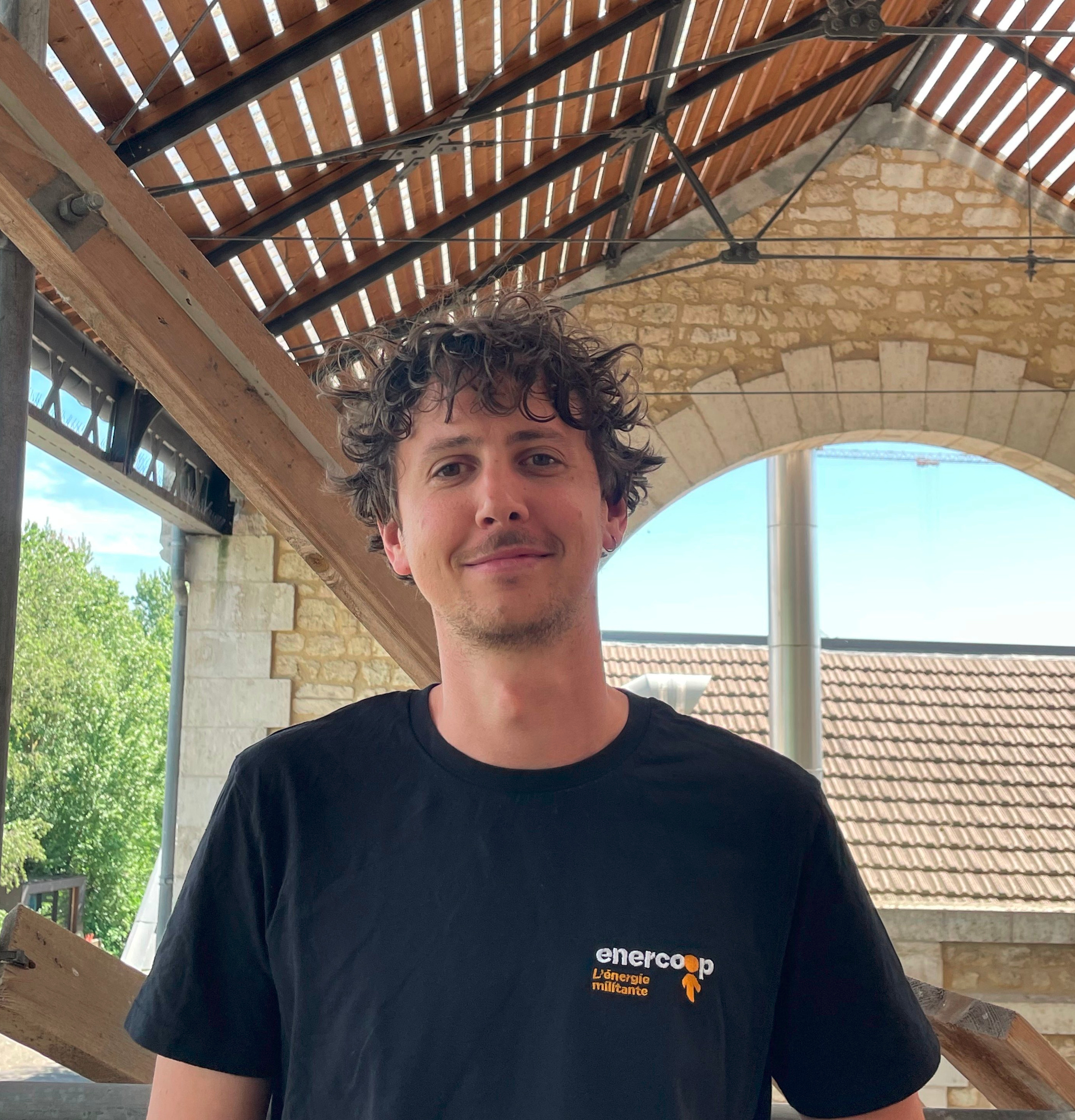 Lucas Hamon salarié Enercoop Nouvelle-Aquitaine