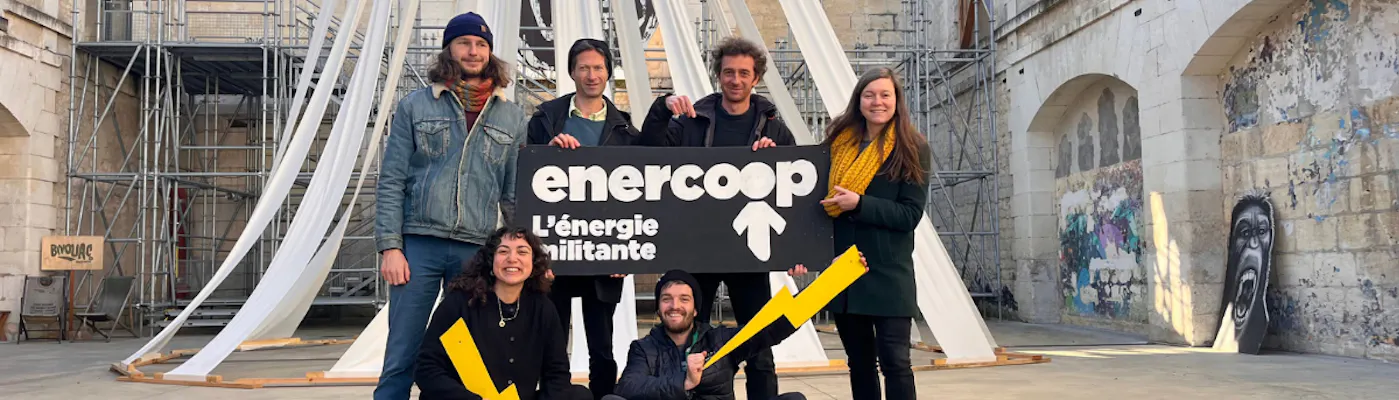 Photo de l'équipe énergie d'Enercoop Nouvelle-Aquitaine