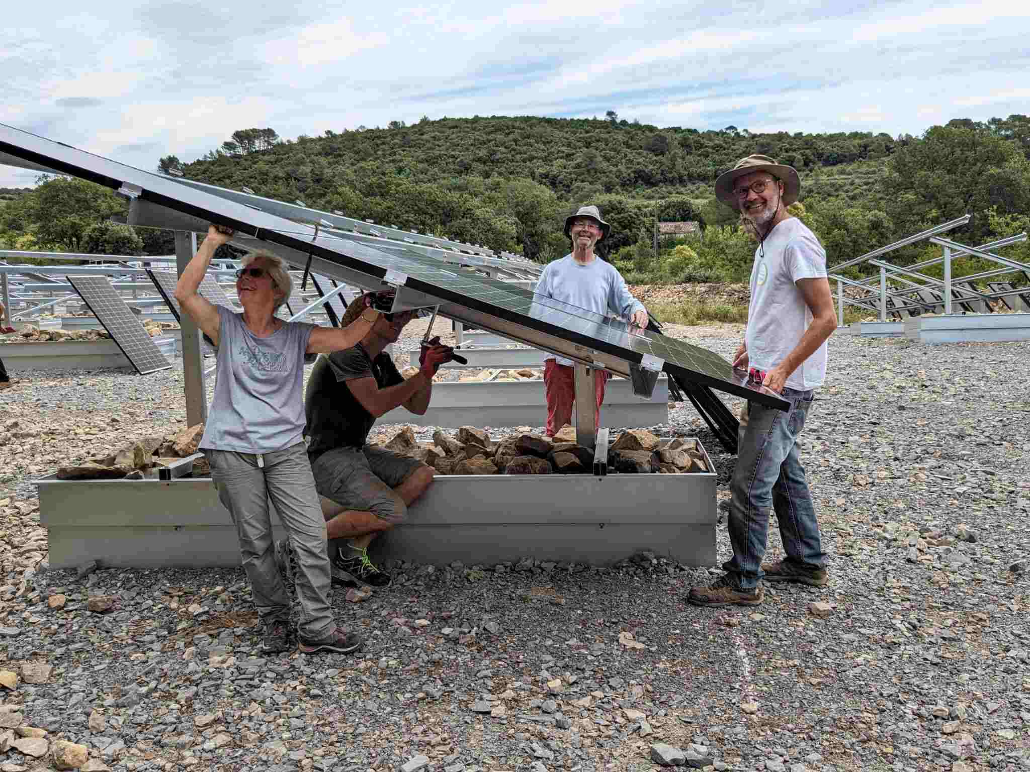Inauguration Parc solaire de Durfort par la coopérative Energie Citoyenne des Lucioles.