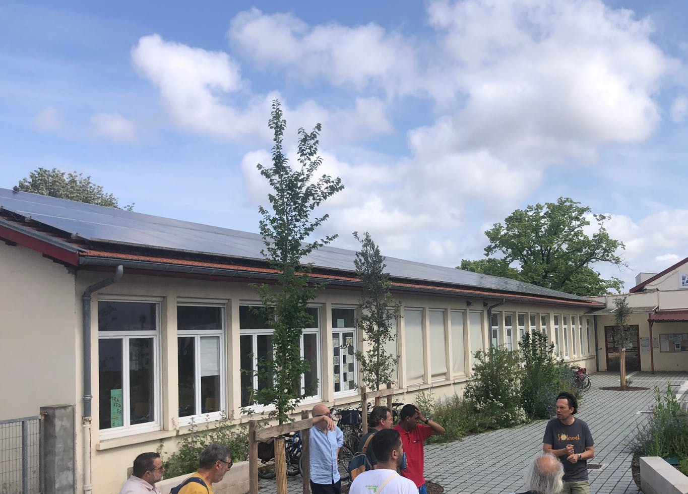 Toiture solaire sur l'école de Gambetta à Bègles