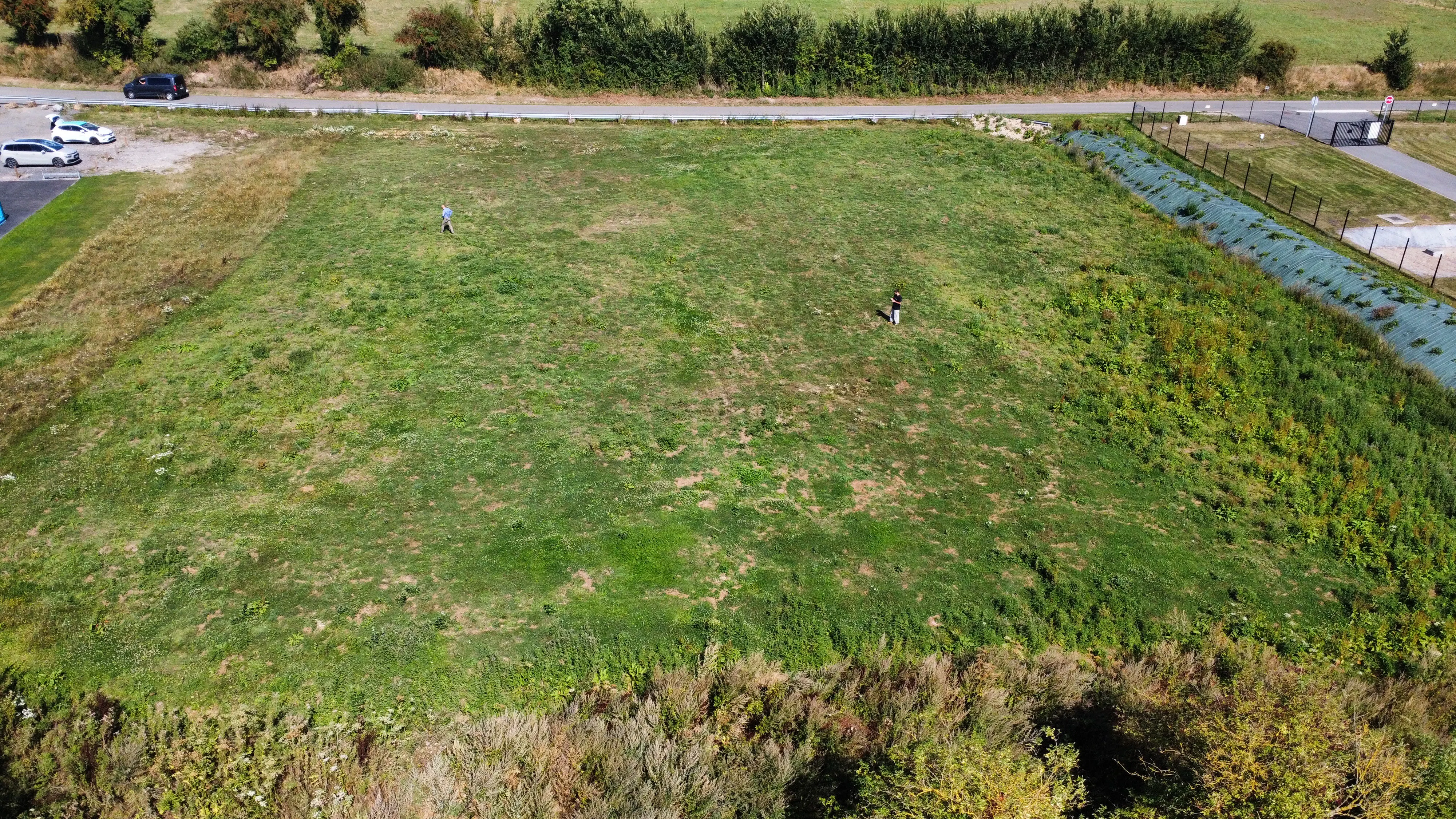 Photo du site qui accueillera le parc solaire de Berneville