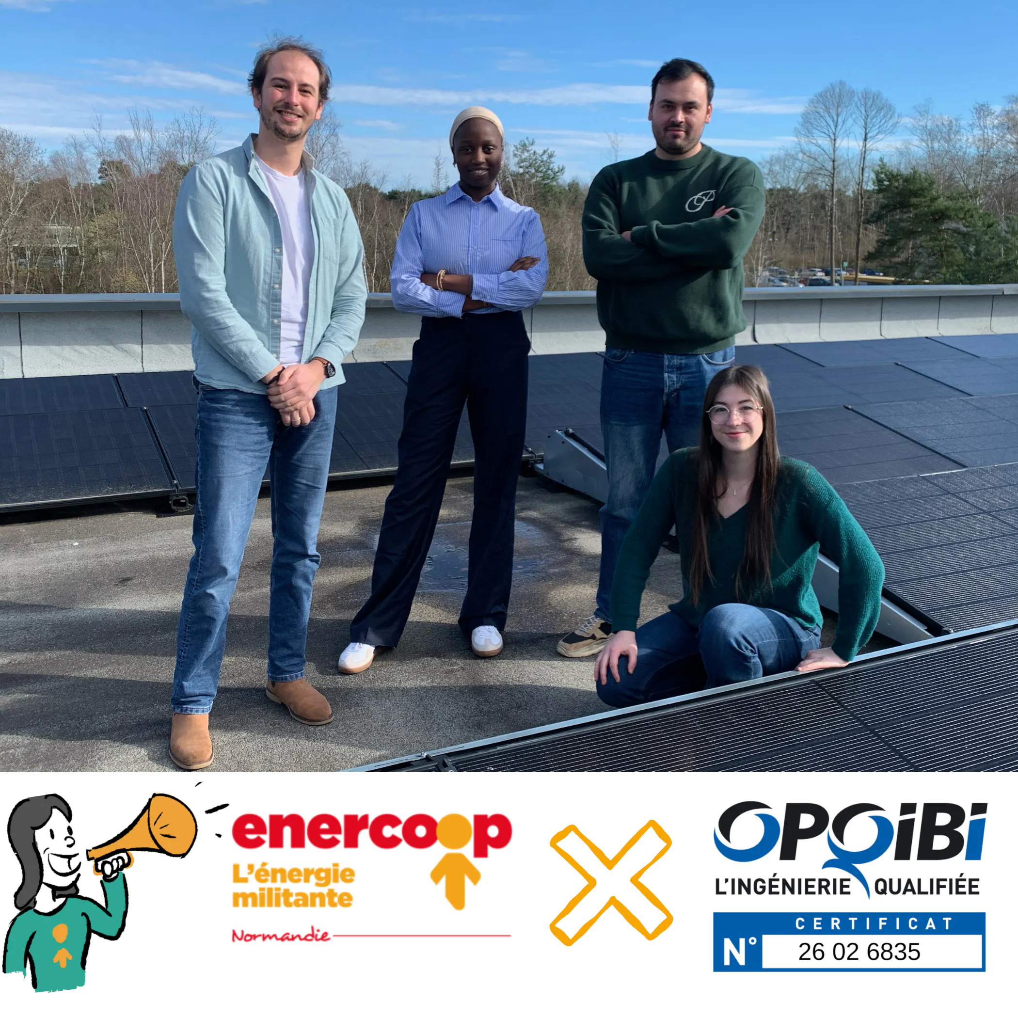 Notre Bureau d'études photovoltaïques est certifié OPQIBI ! L'équipe du Bureau d'études photovoltaïques_certification OPQIBI