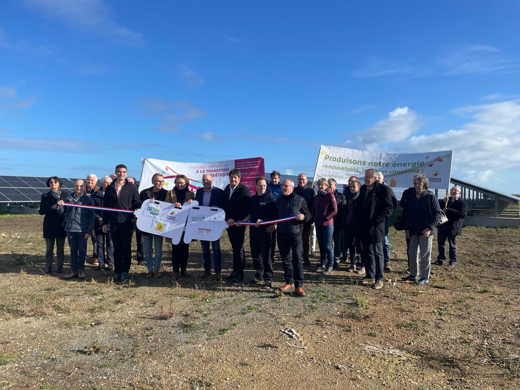 Inauguration de la centrale solaire de Champ de Liveau