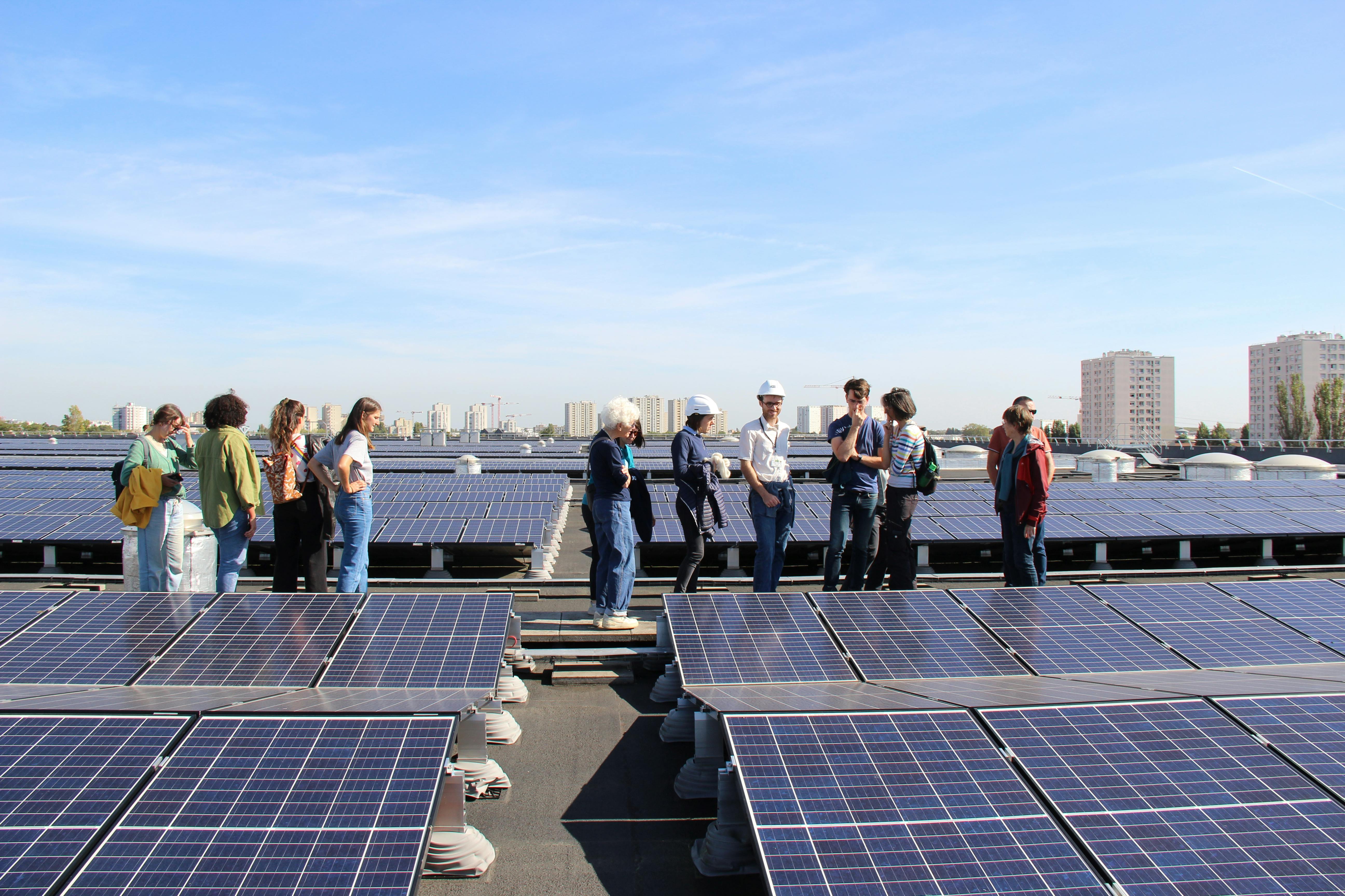 visite de la toiture solaire