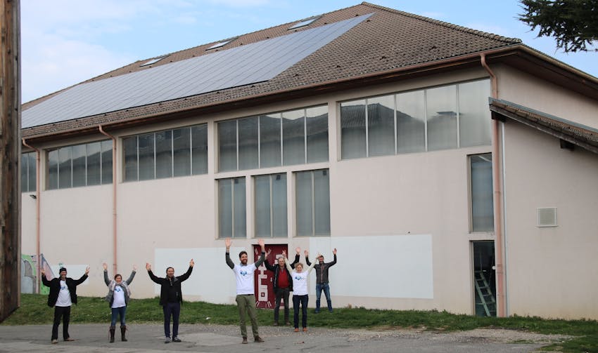 production énergie renouvelable électricité solaire panneau obligation achat gymnase citoyENergie commune arve salève