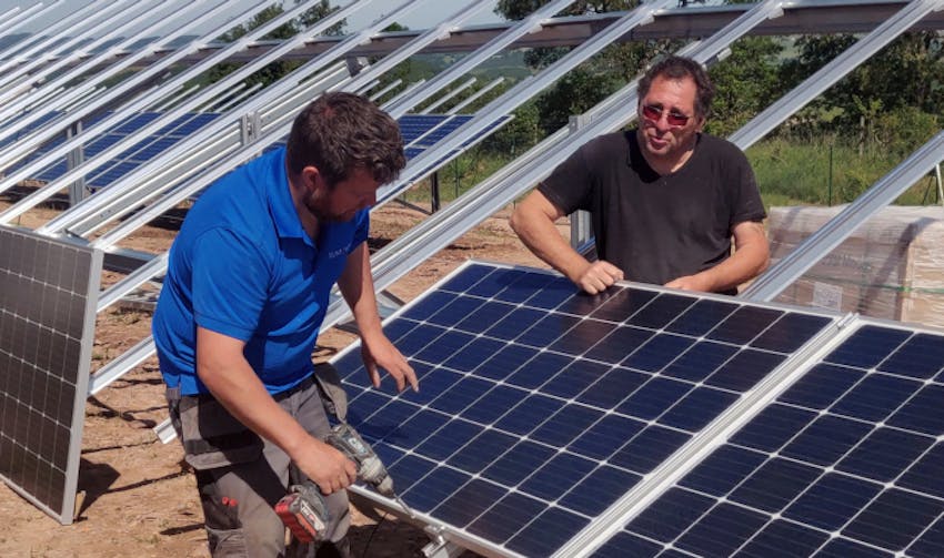 Pose panneaux solaire autoconsoomation maison électricité énergie renouvelable
