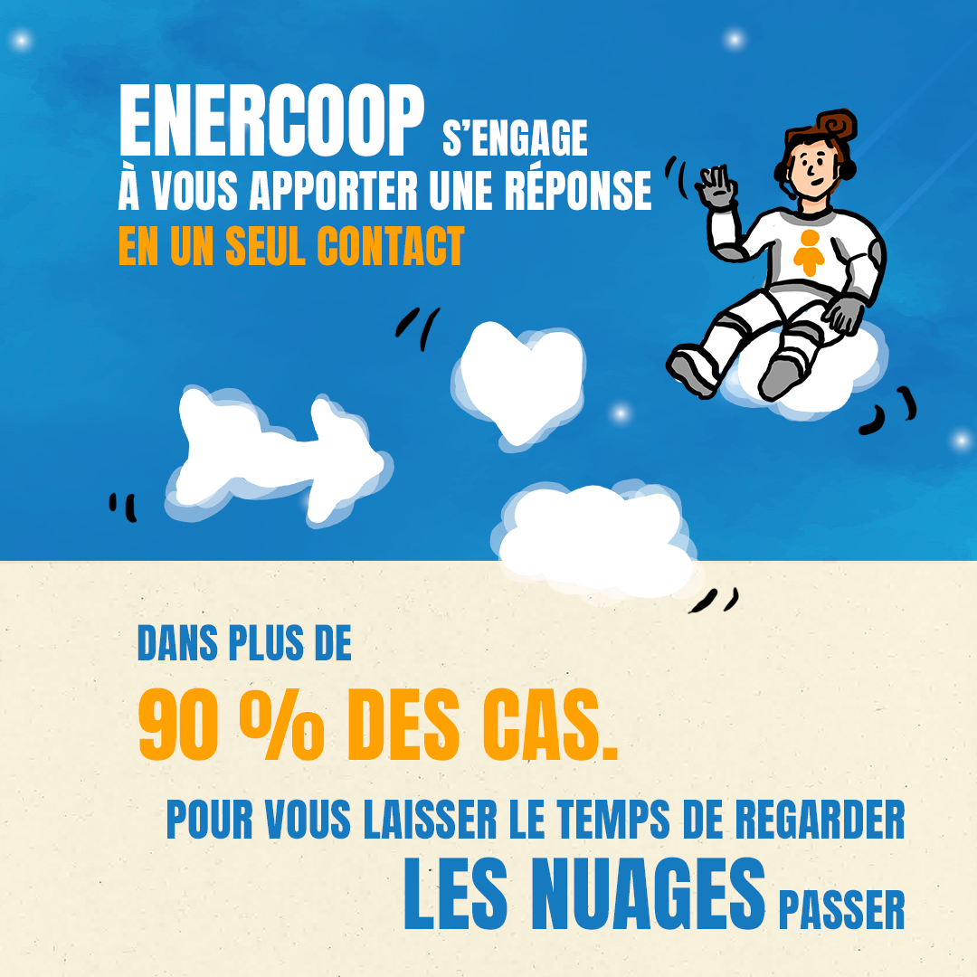 Enercoop s'engage à vous apporter une réponse en un seul contact