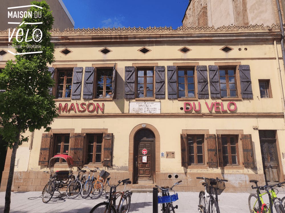 La façade de l'association la Maison du Vélo à Toulouse