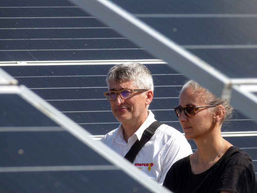 Francois et Mathilde, directeur bénévole et présidente d'Enercoop Midi-Pyrénées