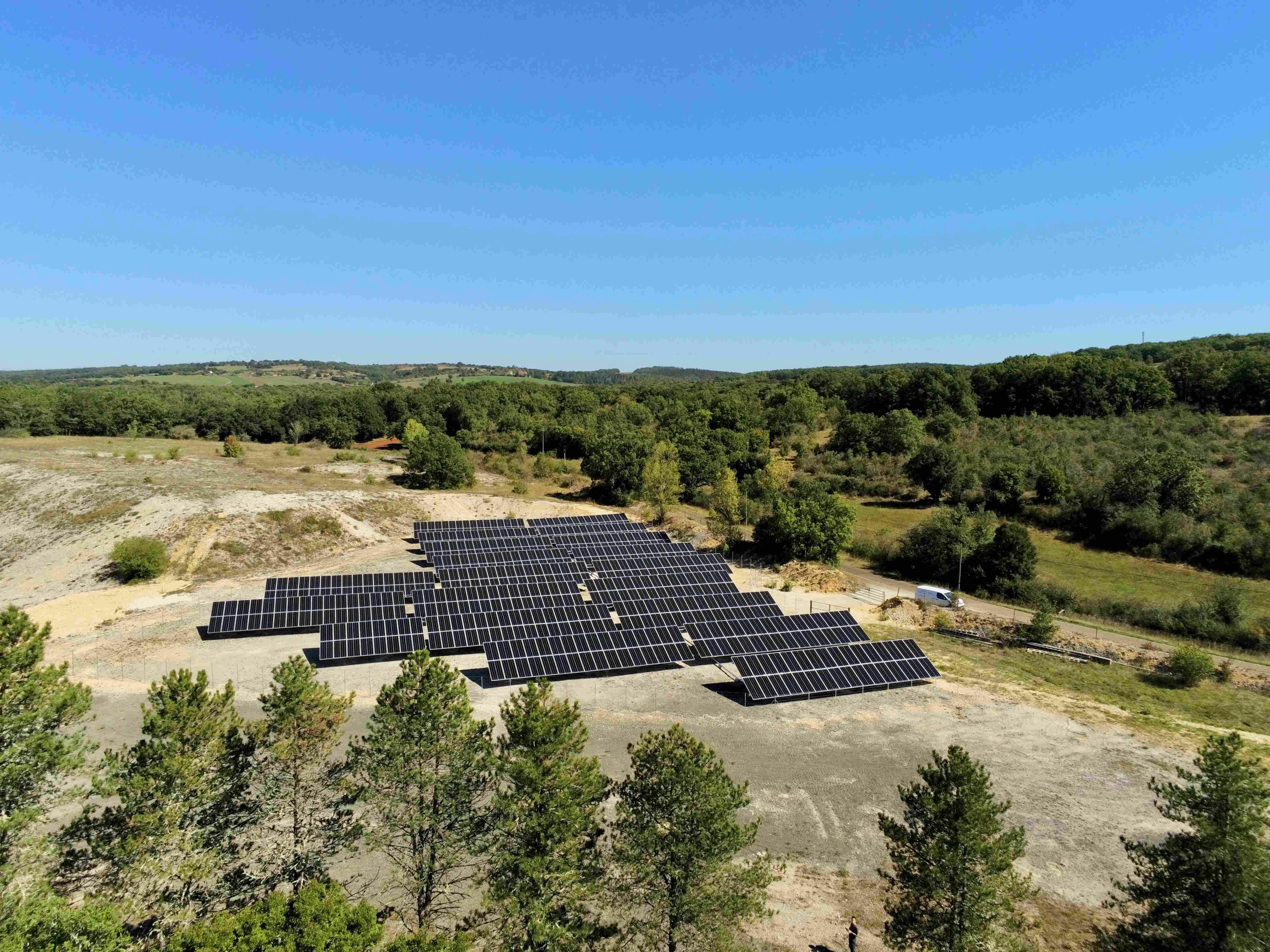 Parc solaire de Combel-Rimat à Blars par Enercoop Midi-Pyrénées