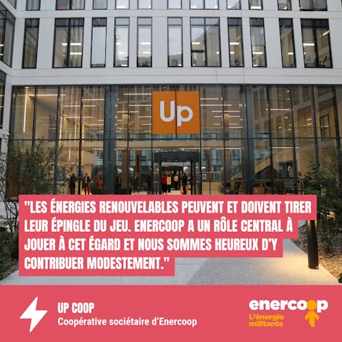 up coop témoignage coopération enercoop sociétaire transition énergie renouvelable