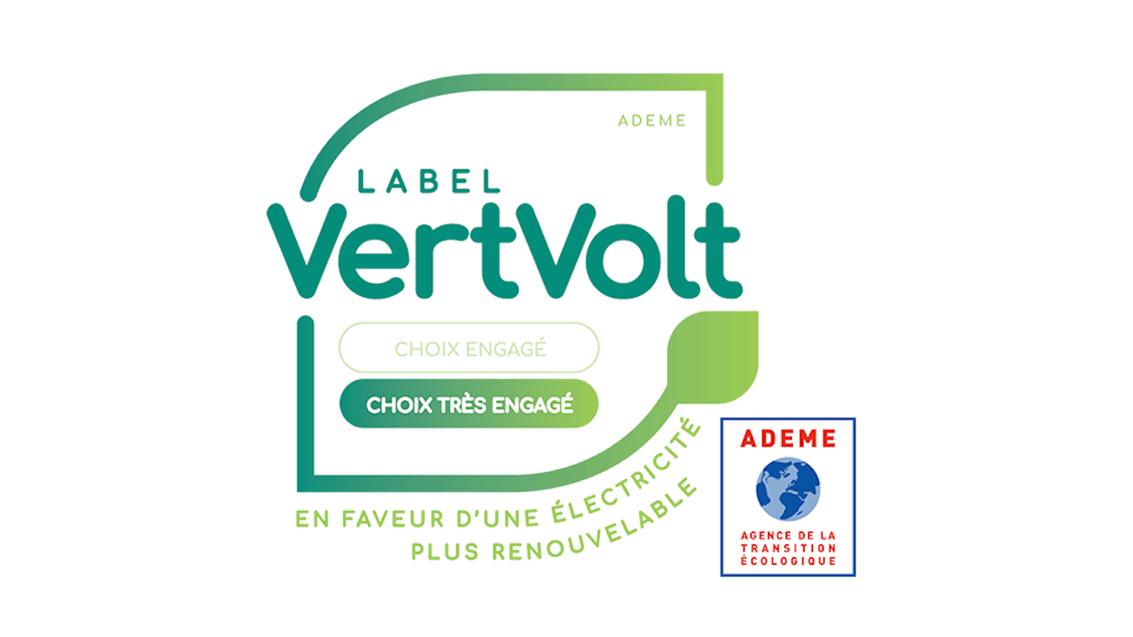 Logo label VertVolt