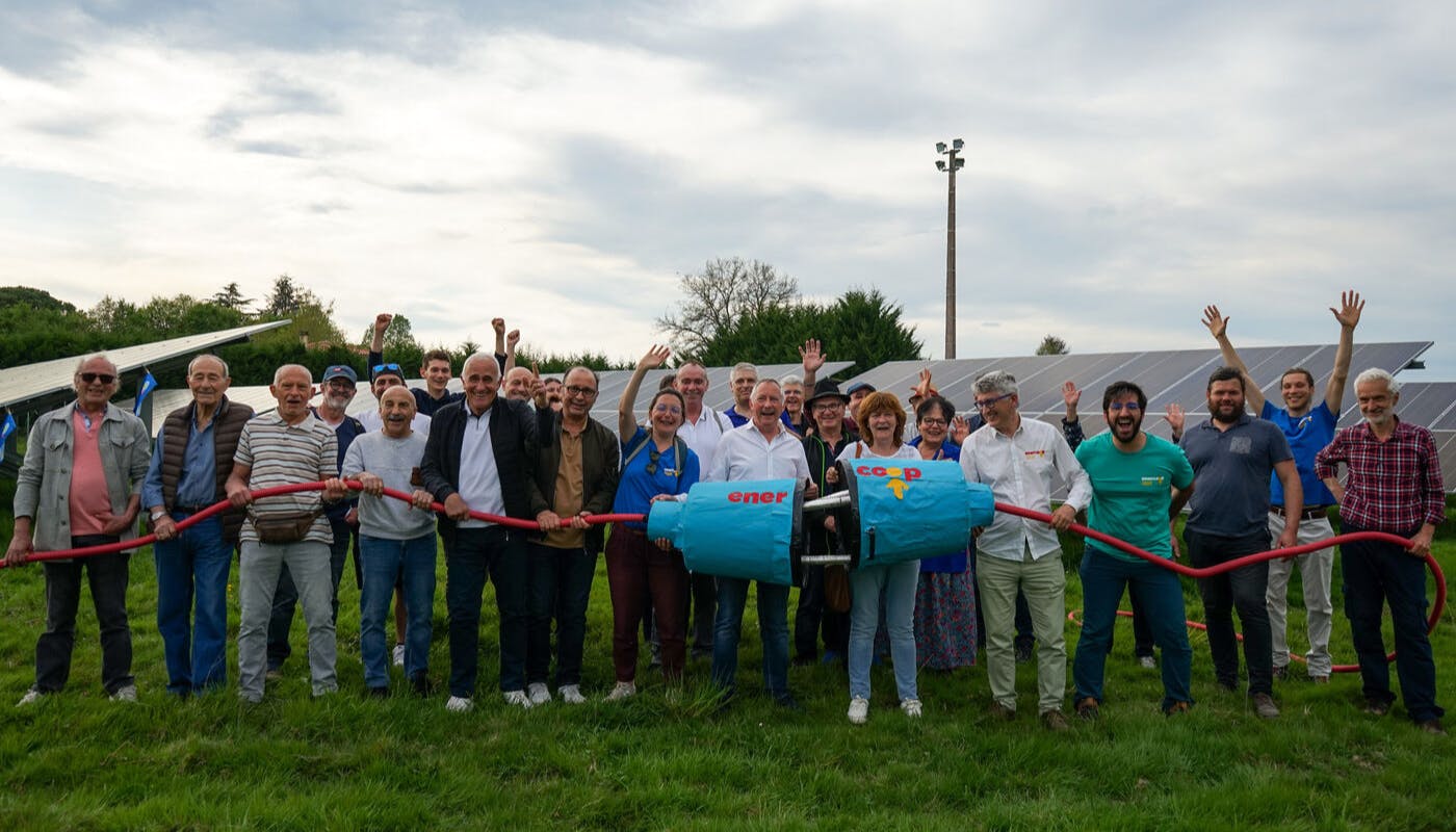 production - citoyens - photovoltaïque - prise - inauguration - estancarbon