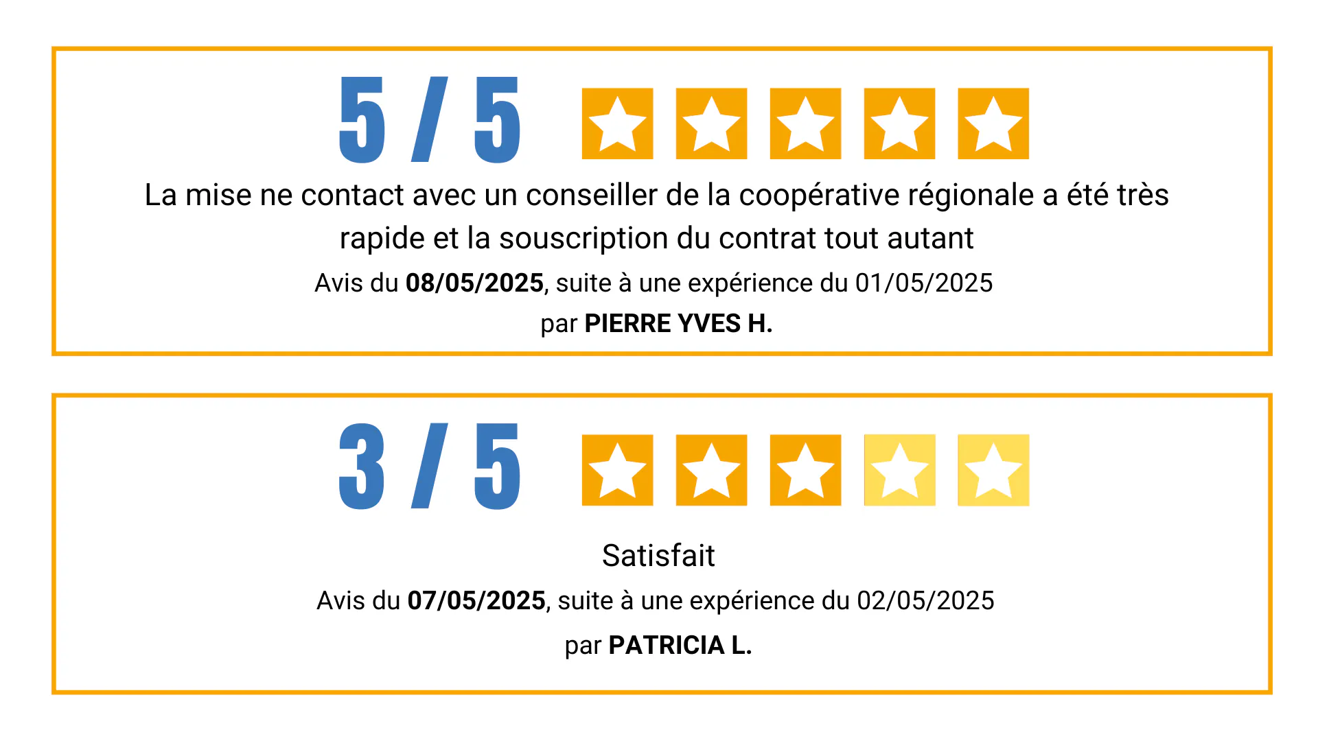 avis vérifiés - témoignages