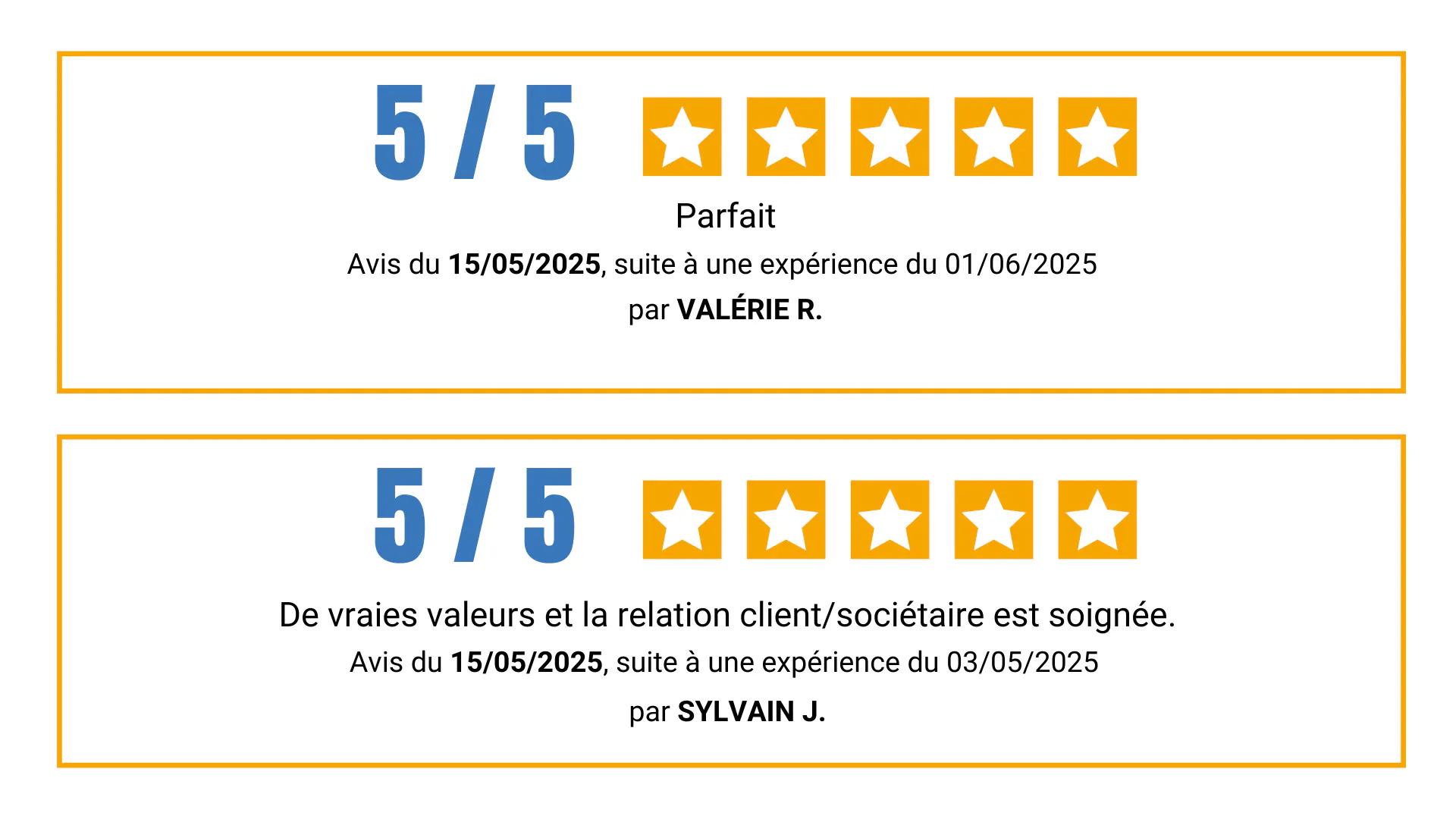 avis vérifiés - témoignages