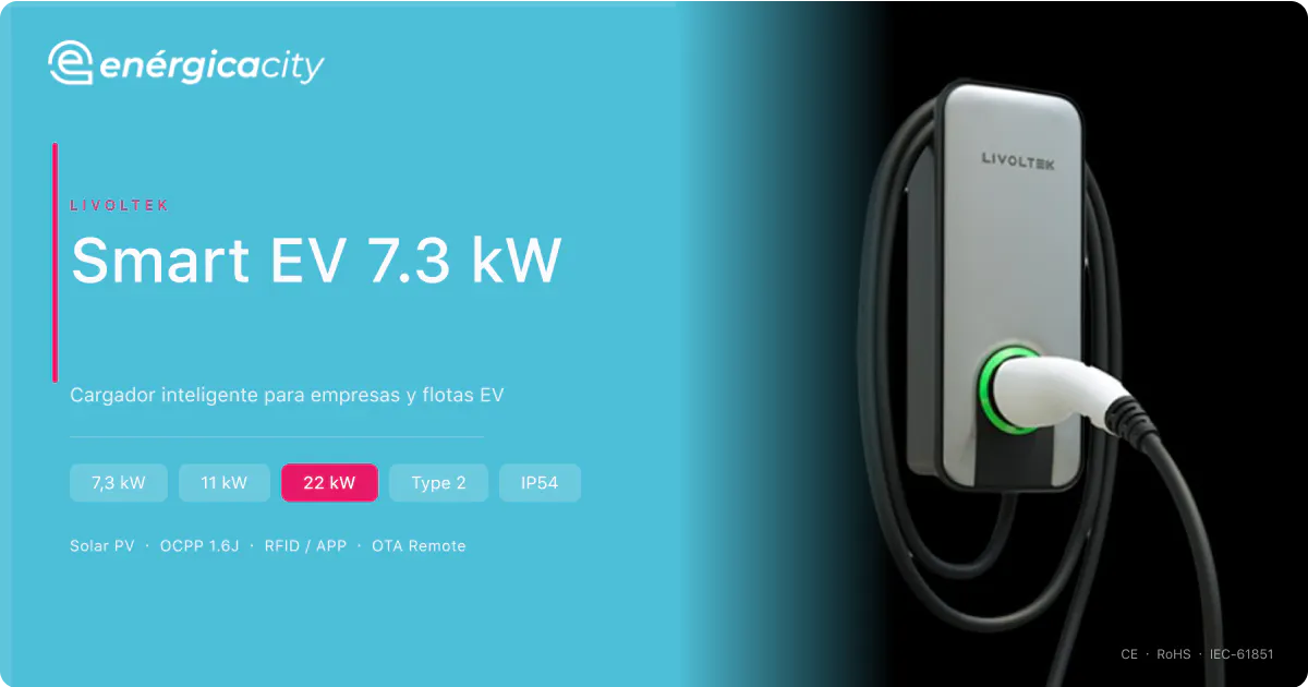 Image result for LIVOLTEK smart | Cargador EV 7,3 kW a 22 kW | Energica | Energica City