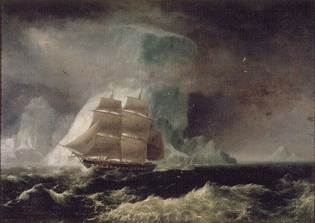 HMS Blonde by Robert Dampier, 1825