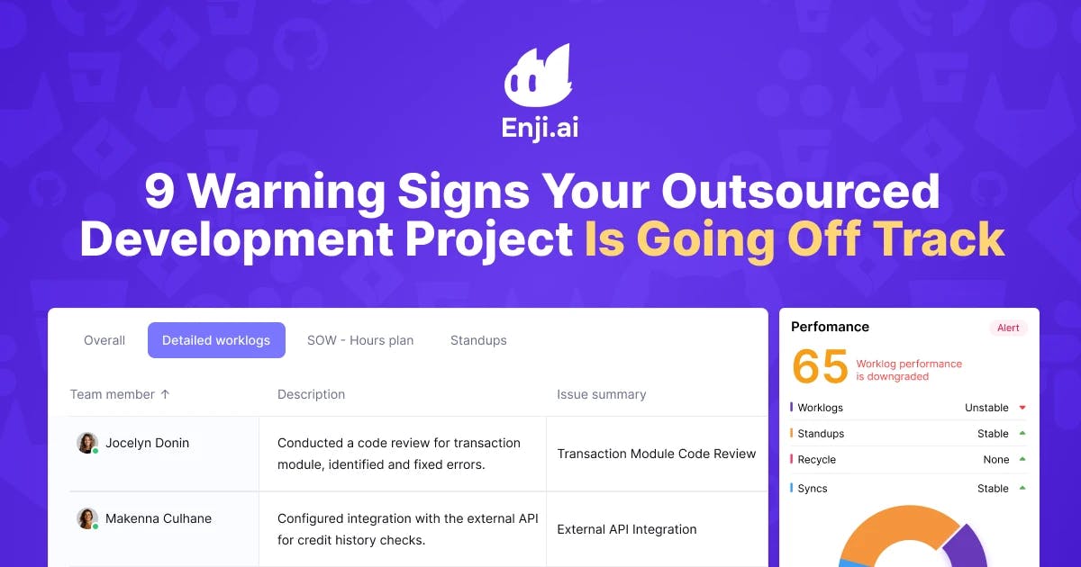 9 Warning Signs Your Outsourced Development Project Is Going Off Track