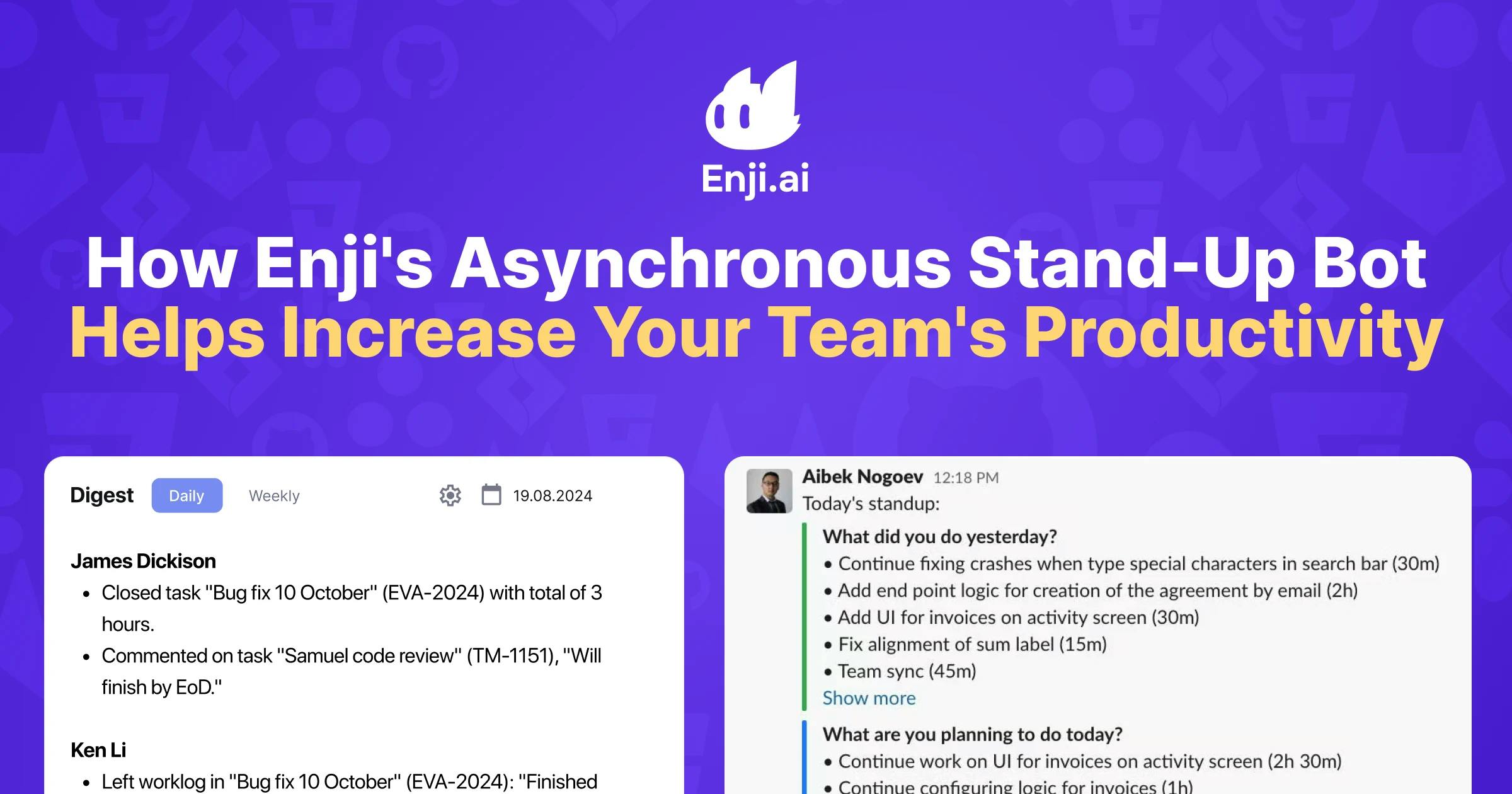 How Enji's Asynchronous Stand-Up Bot Helps Increase Your Team's Productivity