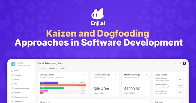 Connecting Kaizen and Dogfooding Approaches in Software Development