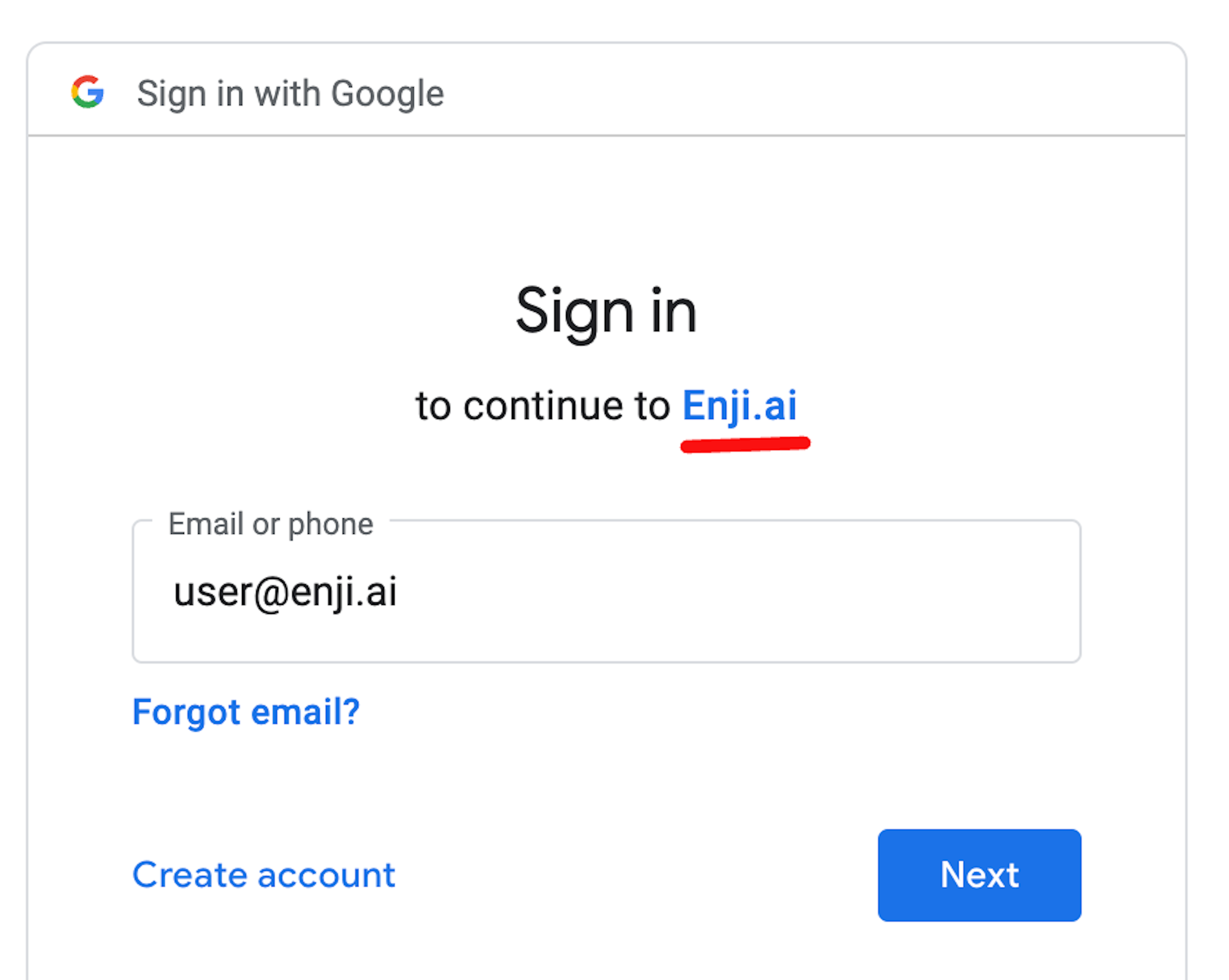 Legacy artifact removal on the sign-in page.