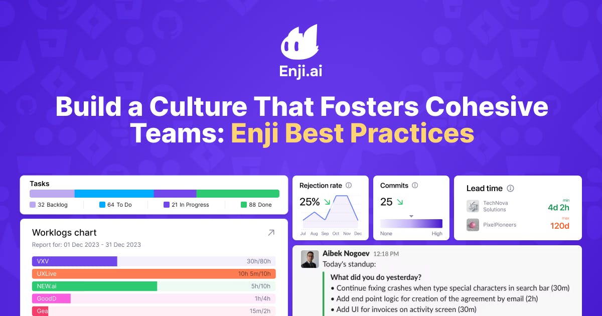 Build a Culture That Fosters Cohesive Teams: Enji Best Practices