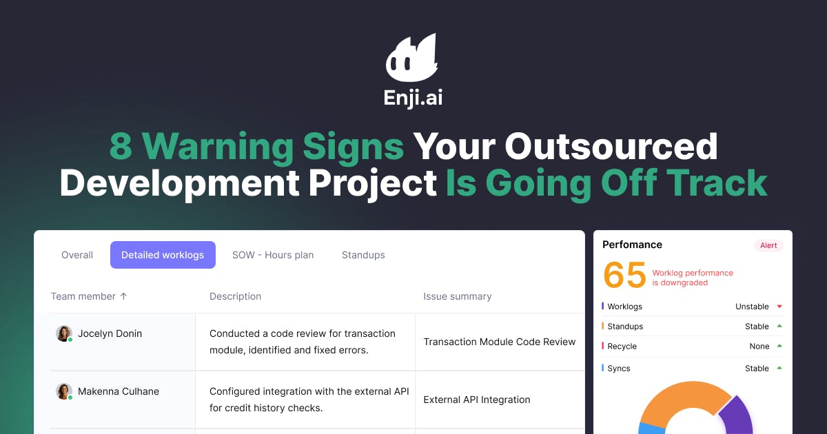 8 Warning Signs Your Outsourced Development Project Is Going Off Track