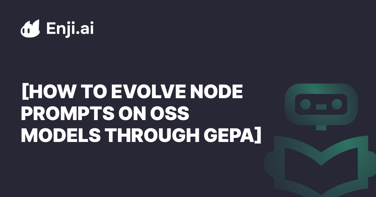Evolving Node Prompts with GEPA on Open-Source LLMs