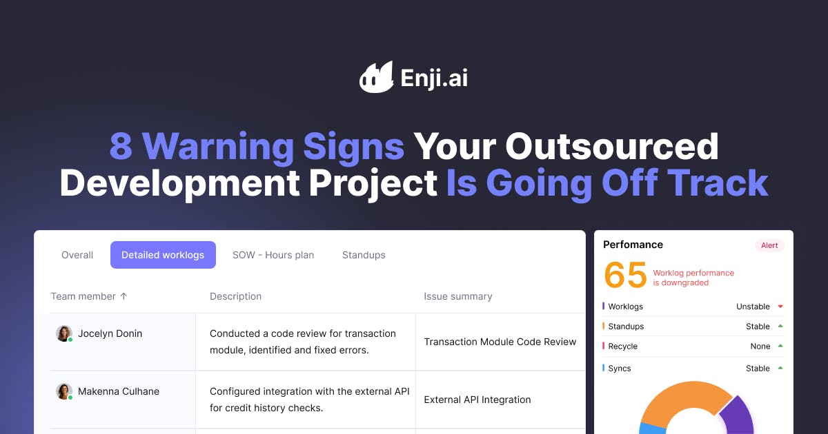 8 Warning Signs Your Outsourced Development Project Is Going Off Track