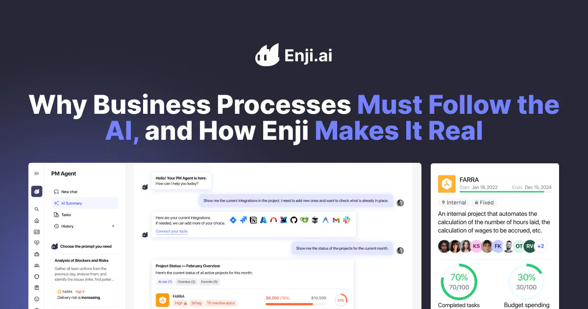 Building an AI-First Company: Why Business Processes Must Follow the AI, and How Enji Makes It Real