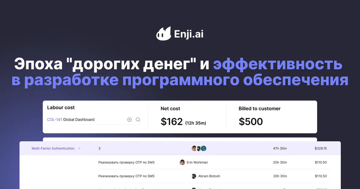 Эпоха "дорогих денег" и эффективность в разработке программного обеспечения