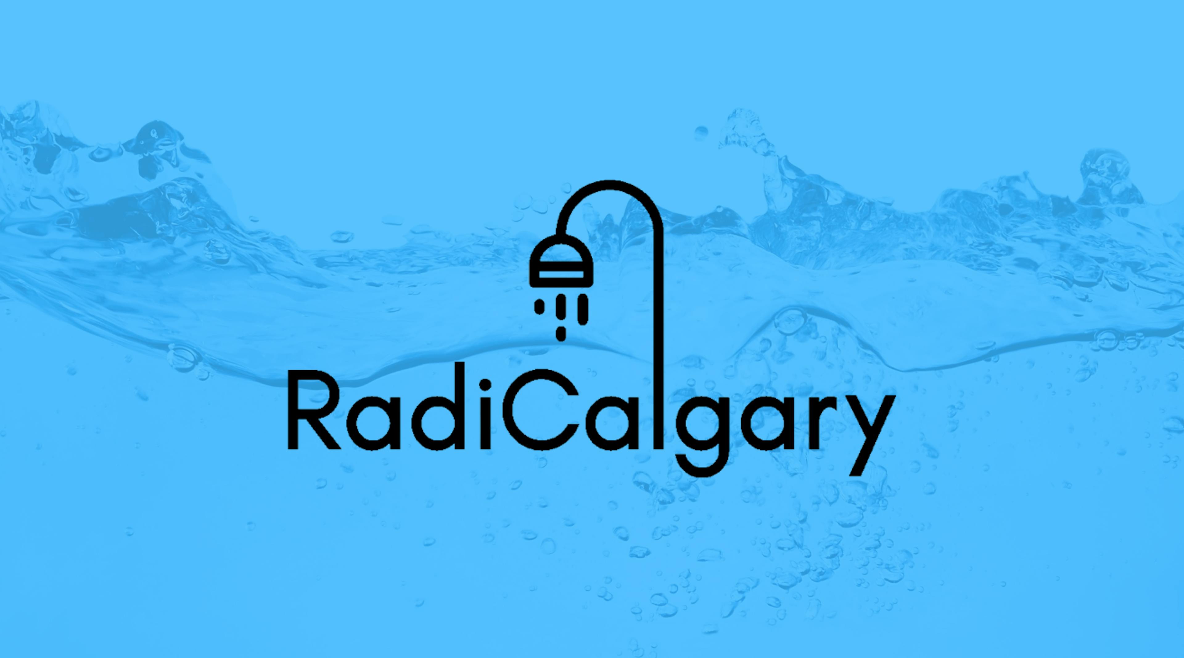 Water background with blue overlay