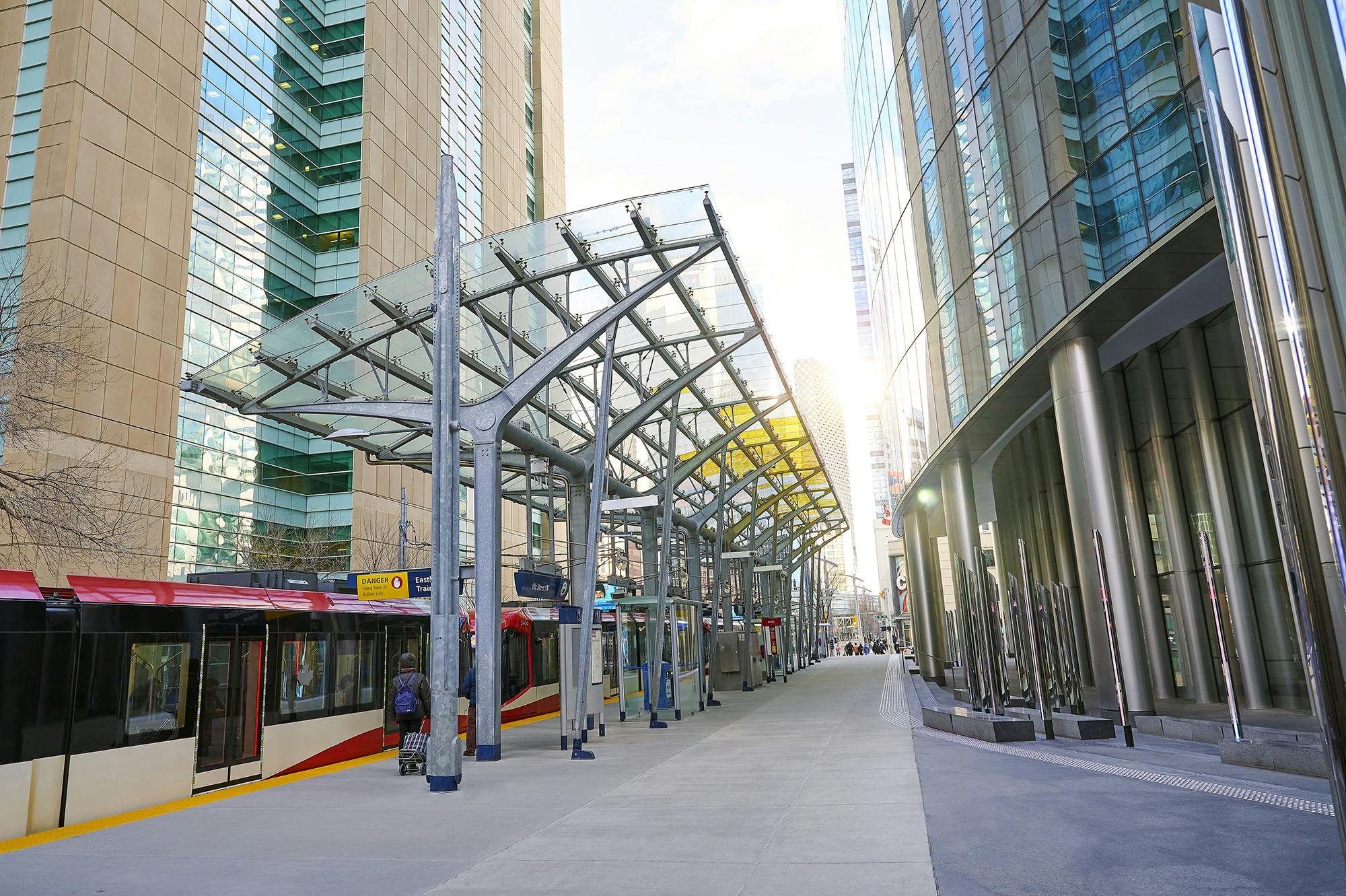 6th Street C-Train station in Calgary