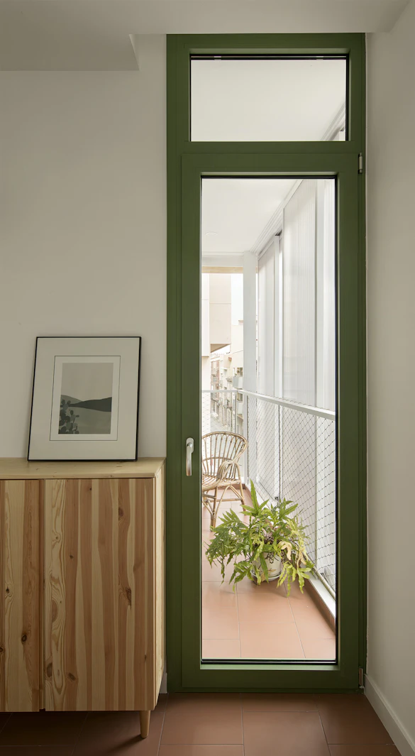 vista de la galeria des de l'habitació projecte PIC