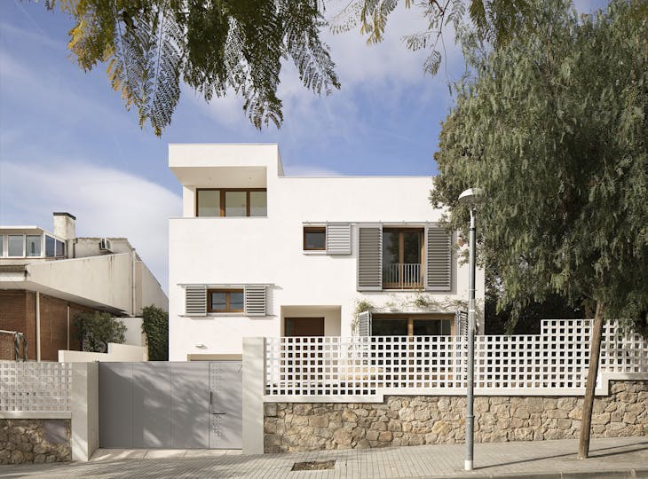 façana casa unifamiliar Maresme des del carrer