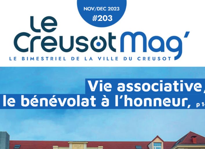 Tribune libre Creusot mag' nov-dec 2023 des conseillers municipaux d'opposition