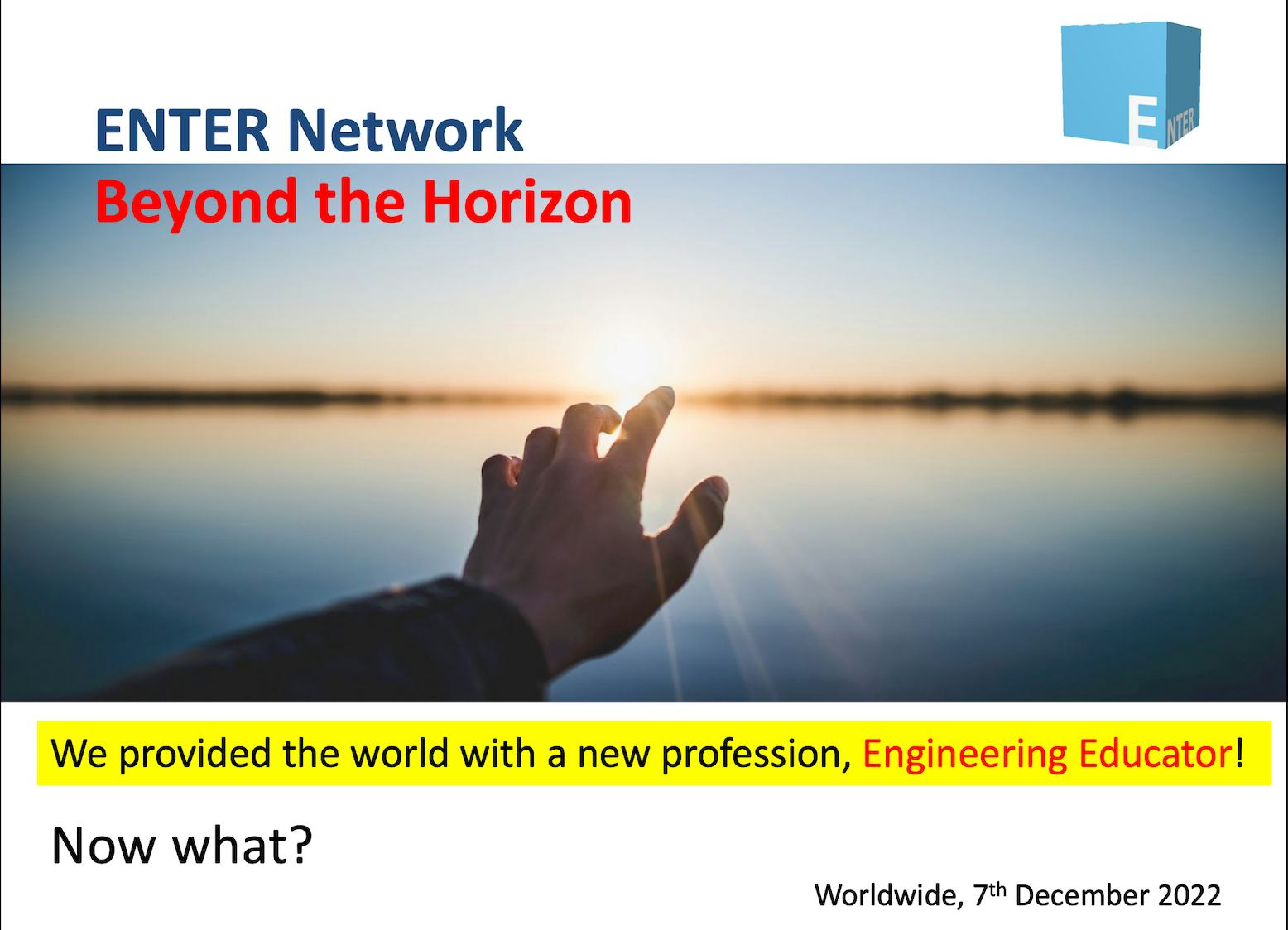  “ENTER Network Beyond the Horizon”  - online meeting held to discuss current achievements and outline future activities 