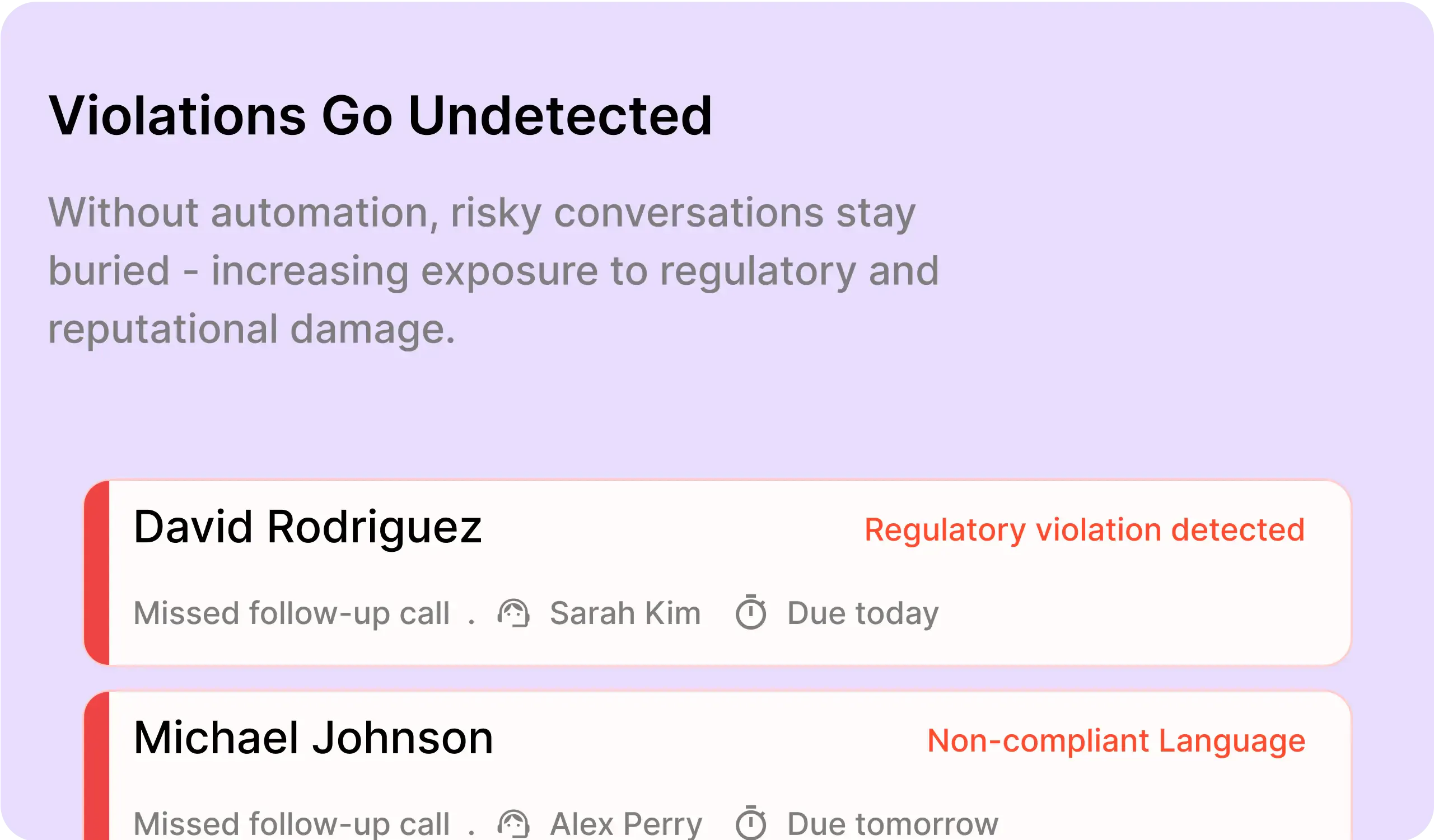Violations Go Undetected
