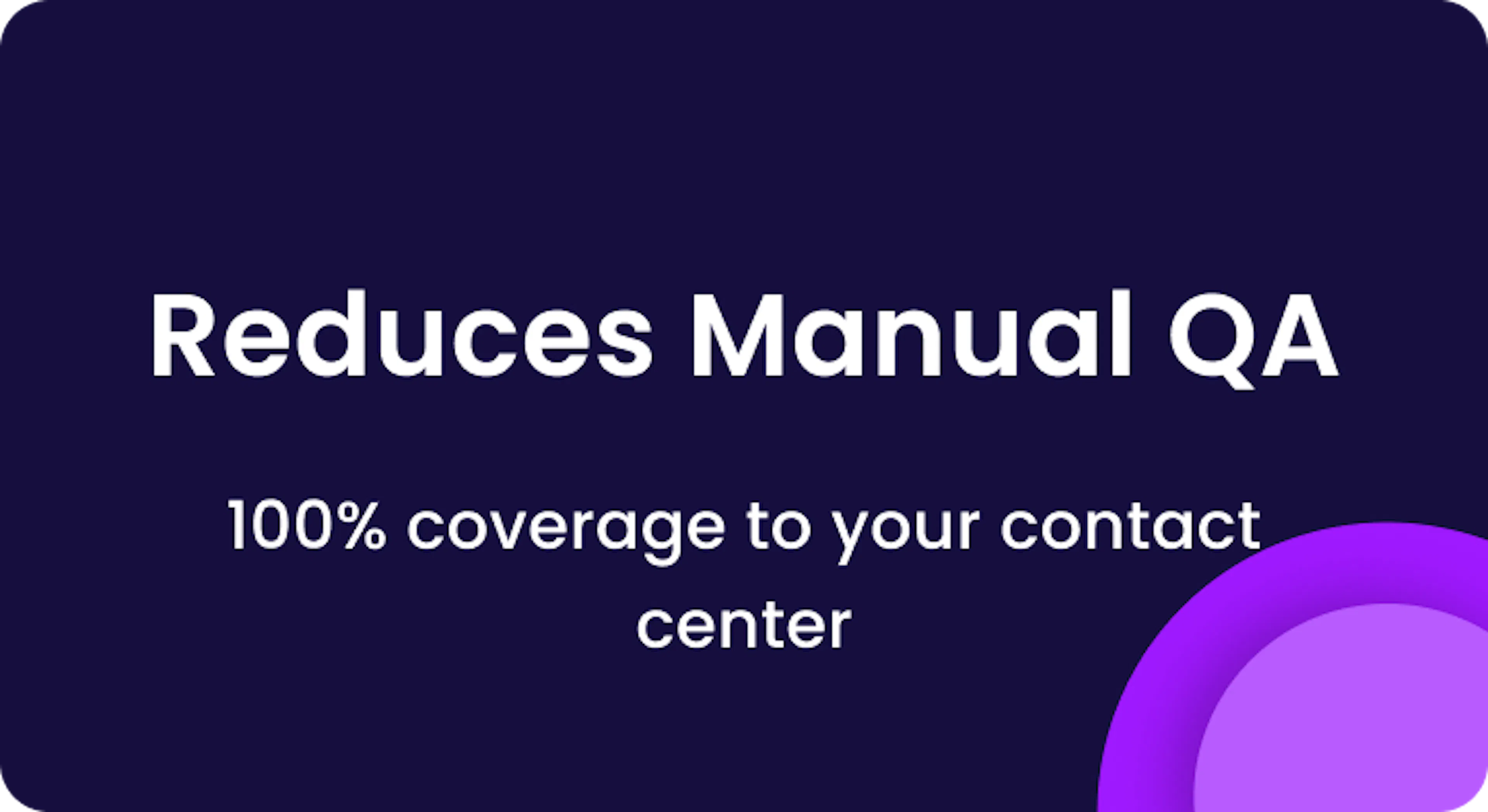 Reduces Manual QA