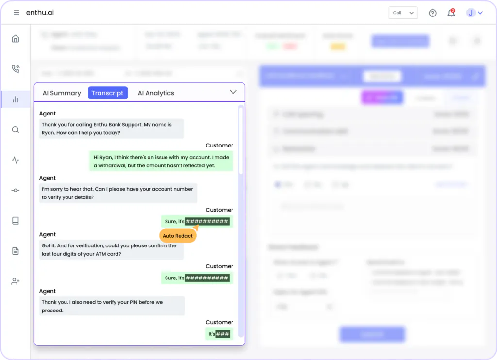 auto redact PII entities