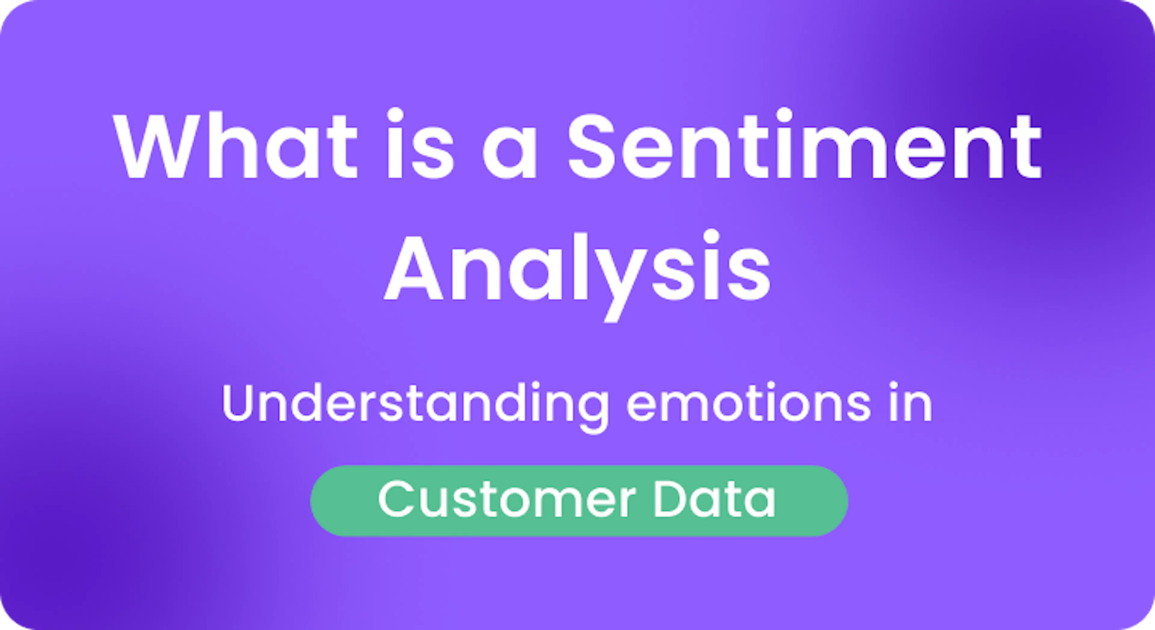 What is a sentiment analysis